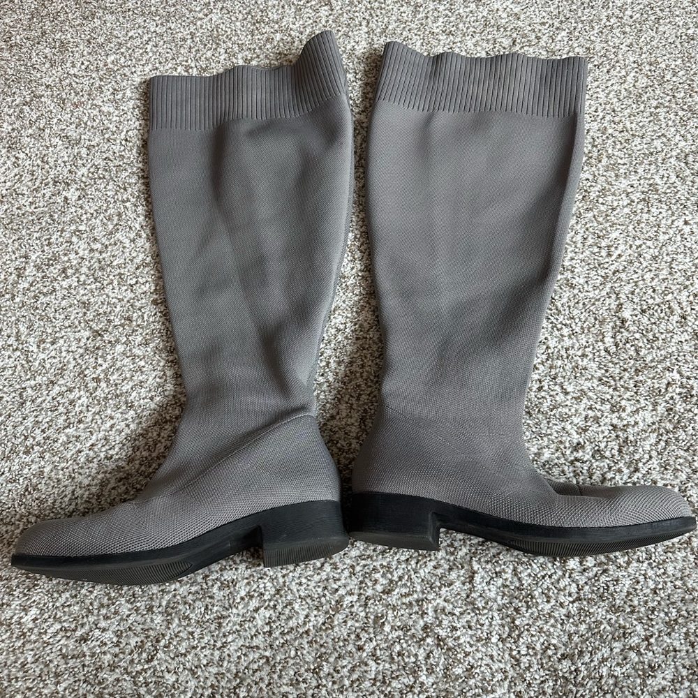 Torrid Gray Over the Knee Boots